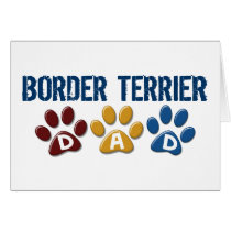 BORDER TERRIER DAD Paw Print 1