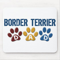 BORDER TERRIER DAD Paw Print 1