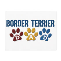 BORDER TERRIER DAD Paw Print 1
