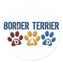 BORDER TERRIER DAD Paw Print 1