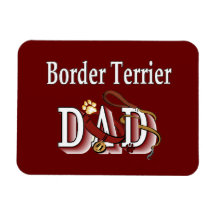 Border Terrier Dad Rectangle Magnet