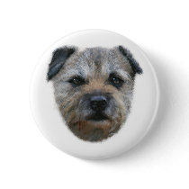 Border Terrier dog Pinback Button