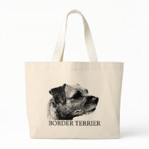 Border Terrier Drawing Tote Bag