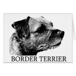 Border Terrier Drawing Greeting Card