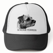 Border Terrier Drawing Trucker Hat