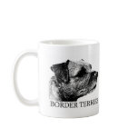 Border Terrier Drawing Coffee Mugs