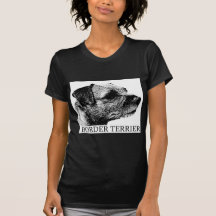 Border Terrier Drawing T Shirts