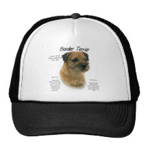 Border Terrier History Design Hats