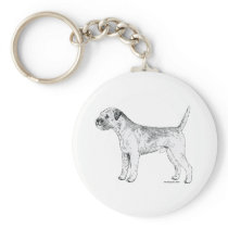 Border Terrier Key Chain
