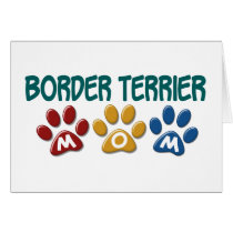 BORDER TERRIER MOM Paw Print 1