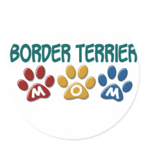 BORDER TERRIER MOM Paw Print 1