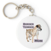 Border Terrier Mum 4 - Keychain