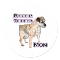 Border Terrier Mum 4 - Sticker