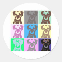 Border Terrier, part II Round Sticker