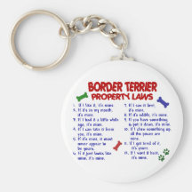 BORDER TERRIER Property Laws 2 Key Chains