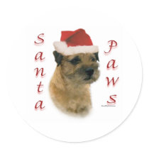 Border Terrier Santa Paws