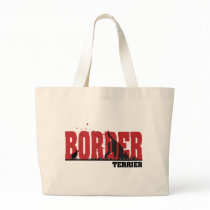 Border Terrier Silhouette Tote Bag
