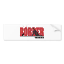 Border Terrier Silhouette Bumper Sticker