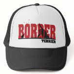 Border Terrier Silhouette Mesh Hats