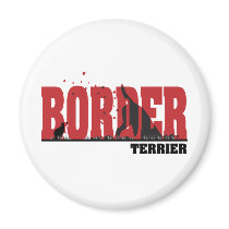 Border Terrier Silhouette Magnet