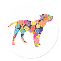 Border Terrier Round Stickers