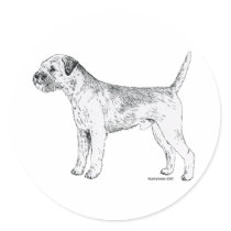 Border Terrier Stickers