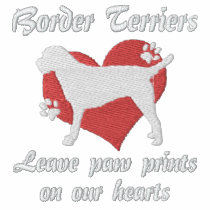 Border Terriers Leave Paw Prints Polo Shirt