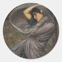 Boreas - John William Waterhouse Round Sticker