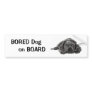 BORED DOG ON BOARD: Pencil Art