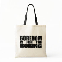 boredomblack canvas bag
