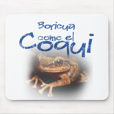 Boricua com el Coqui Mouse Pad by MyCoolDesigns