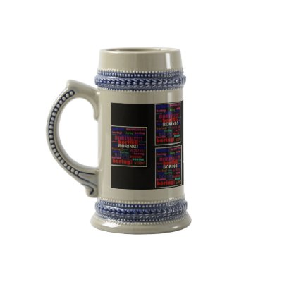 'boring' art deco mug flask by moonbeam00