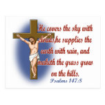 Born again Christian design Post Card