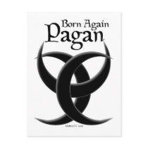 Born Again Pagan Postcard