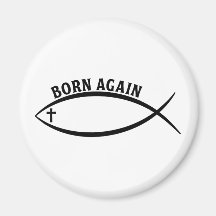 Born Again Refrigerator Magnets