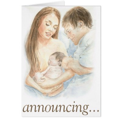 Born at home greeting cards by cookiepants