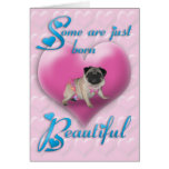 Born Beautiful Valentines day card