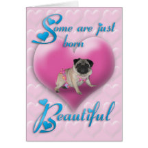 Born Beautiful Valentines day card
