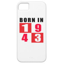 Born In 1943 Birthday Designs iPhone 5 Case