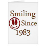 Born in 1983 greeting card