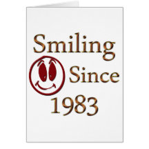 Born in 1983 greeting card