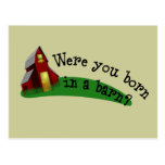 Born in a Barn Quote Recipe Card Postcards