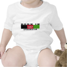 Born In Afghanistan Baby Bodysuits
