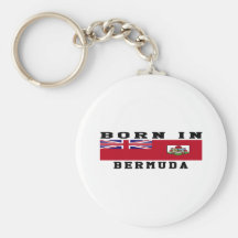 Born In Bermuda Key Chains