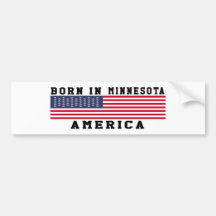 Born In Minnesota Bumper Sticker