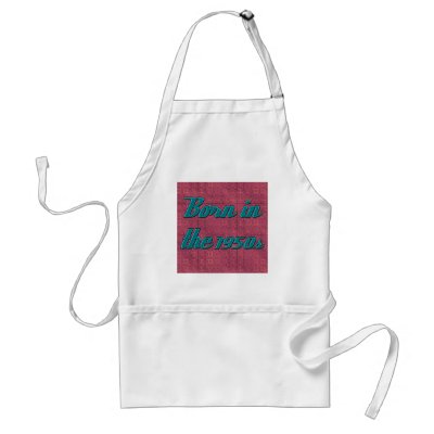 Born in the 1950s aprons by haybourne