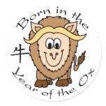 Born in the Year of the Ox stickers