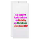 Born On Christmas rack cards