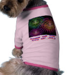 Born on the 4th of July pet clothing