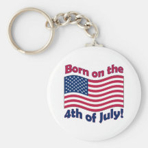 Born on the 4th of July	keychain